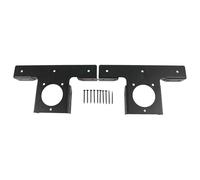 FACAIIO Paquete de 2 soportes de pérgola en T de 3 vías, conectores de esquina ajustables para postes de madera de 4 x 4, kit de extensión de cenador negro para exteriores