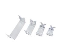 FACAIIO Paquete de 4 soportes acrílicos para señuelos de pesca, caballete transparente para pescadores, diseño de ranura que evita resbalones, 4 tamaños (11 x 3,6 x 5 cm, 6,8 x 3,2 x 4 cm, 5,6 x 3 x 4