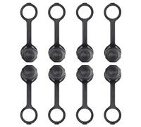 FACAIIO Paquete de 8 tapas de ventilación trasera de gas para lata con junta tórica y tornillo de fijación de repuesto de correa, para tanques de gas Rubbermaid, Wedco, y Kolpin, RotopaX