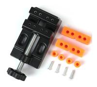 FACAIIO Para mini banco de tornillo de mesa, para abrazadera de nariz plana resistente con mandíbula ajustable de 54 mm, acero de alto carbono, negro