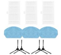 FACAIIO para Nedis WIFIVCB01 - Kit de piezas de aspiradora, filtro de cepillo lateral y almohadilla de fregona, repuestos esenciales para el cuidado regular del suelo del hogar