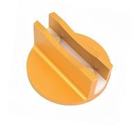 FACAIIO Para soldaduras magnéticas de aluminio mecanizado CNC, elevación amarilla de alta visibilidad con apertura ranurada, accesorio de manos y piso (pista amarilla)