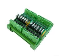 FACAIIO Placa amplificadora PLC DC de 12 canales 5A 12/24VDC NPN salida módulo de control industrial con aislamiento optoacoplador para automatización