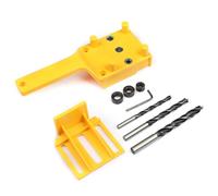 FACAIIO Plantilla de clavija autocentrante para carpintería con localizador de perforadores de 6/8/10 mm, posicionamiento de guía de broca ajustable, juego de 8 piezas