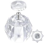 FACAIIO Pomo de ducha moderno de repuesto para mango de acrílico transparente festoneado de fácil agarre, modelo H71