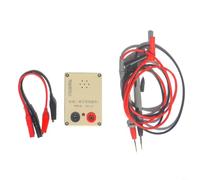 FACAIIO Probador de continuidad del zumbador de 9 V con indicador LED de alarma de 100 dB para prueba de interruptor PCB de cable de alambre, herramienta de circuito eléctrico ABS (probador - línea