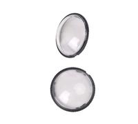 FACAIIO Protector de pantalla de policarbonato para lente de cámara, película protectora de cobertura completa, paquete de 2, color negro