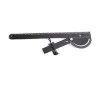 FACAIIO Regla de medición multiángulo, herramienta buscadora de ángulos de 0 a 180 grados con escala de longitud, construcción de aleación de aluminio, carpintería, metalurgia y proyectos de bricolaje