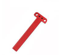 FACAIIO Regla tipo T para carpintería, herramienta de escritura de aleación de aluminio con calibre de marcado de escala transparente, herramienta de medición de 160 260 y 400 mm