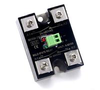 FACAIIO Relé de estado sólido monofásico 10A/25A/40A CC a CA, control de doble canal 3-32V, entrada de 24-480 V para automatización industrial