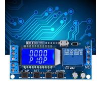 FACAIIO Relé de retardo de voltaje amplio 5V 12V 24V, circuito de sincronización programable LCD con conexión inversa para protección