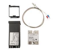 FACAIIO REX-C100 - Juego de controlador de temperatura digital con termopar -25DA y tipo K, pantalla en tiempo real, regulador PID para horno e incubadora