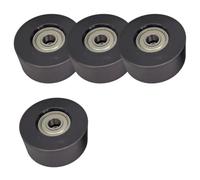 FACAIIO Ruedas de asiento de repuesto para máquinas de remo, paquete de 4 rodillos de nailon con rodamientos de acero suave, 45 x 21 x 8 mm, aptas para remeros resistentes al agua