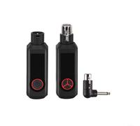FACAIIO Sistema de micrófono inalámbrico de 2.4 GHz, transmisor y receptor XLR recargable con 16 canales para mezclador de audio, micrófono dinámico, rango de 50 m (uno)
