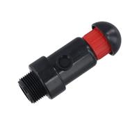 FACAIIO Sistema de riego automático de válvula de alivio de aire, cuerpo de plástico con rosca NPT, tamaños de 1 pulgada y 3/4 pulgadas, clasificación de presión de 16 MPa, para rojo/negro