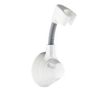 FACAIIO Soporte ajustable para cabezal de ducha con fuerte succión al vacío, sin herramientas, no requiere taladrar para pared de azulejos, acabado cromado ABS para montaje para boquilla de mano