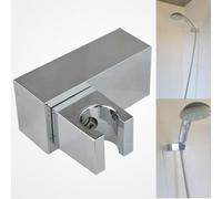 FACAIIO Soporte ajustable para cabezal de ducha de mano con rotación de 360° para baño, material ABS, acabado cromado, plateado