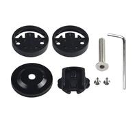 FACAIIO Soporte de ordenador GPS para bicicleta Garmin Edge, Bryton, ojo de gato, para tubo de horquilla de 28,6 mm, soporte adaptador de aluminio y plástico (negro/rojo/azul)