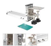 FACAIIO Soporte de palanca de cambios de metal resistente para Logitech G29 G920 G27 G25 para Thrustmaster T300RS, para placa de montaje en L, abrazadera de escritorio Sim Racing, color plateado