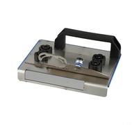 FACAIIO Soporte para amoladora angular de 100 mm con corte biselado de 45°, construcción de metal, longitud de 23,5 cm + manguera de 2 m