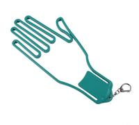 FACAIIO Soporte para guantes y camilla, estante de secado de plástico ABS que mantiene la forma, colgador portátil con clip de todos los tamaños, guantes de mano izquierda o derecha (verde)