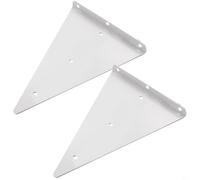 FACAIIO Soporte triangular montado en la pared, paquete de 2, estante de alambre de acero inoxidable para azulejos de cerámica, tableros de madera, resistente, capacidad de 100 kg