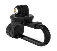FACAIIO Soporte universal para manillar de bicicleta GoPro Insta360, adaptador de barra plana y redonda para ciclismo de carretera, material ABS duradero, color negro