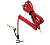 FACAIIO Spring - Cable de audio estéreo de 3,5 mm a 6,5 mm para auriculares Pro, conectores chapados en oro, enchufe en forma de L, 1,5 m de largo, para dispositivos compatibles con conector de 3,5 mm