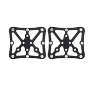 FACAIIO Tacos adaptadores de pedal planos para bicicleta que convierten el | Plataforma para Look KEO Time Road MTB ciclismo CNC aleación de aluminio antideslizante negro 1 par de luces