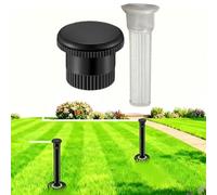 FACAIIO Tapa de boquilla de aspersor compatible con Hunter, cubierta de cabezal de pulverización ABS con red de filtro, accesorio de riego negro para césped de jardín, paquete de 5