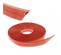 FACAIIO Tira de transición de piso de 5 m, tira de borde de alfombra de TPE para una transición sin costuras del suelo entre azulejos, madera, laminado, color gris