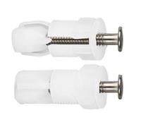 FACAIIO Tornillos de montaje para tapa de asiento de inodoro para cuerpo de acero inoxidable con fundas de expansión de nailon, kit de fijación de inodoro de 2 piezas