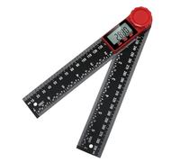 FACAIIO Transportador de ángulo digital de 7 pulgadas y 200 mm con pantalla LCD, rango de 0-360°, resolución de 0,05° para herramientas de precisión