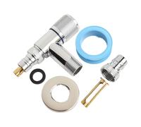 FACAIIO Válvula de ángulo de acero inoxidable para lavado para entrada de agua de máquina, G1/2 G3/4 de apertura rápida, instalación en pared, para fregadero de cocina, baño, inodoro y ducha