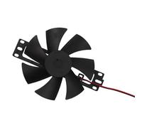 FACAIIO Ventilador de refrigeración sin escobillas de 18 V CC para cocina de inducción, 130 x 110 x 20 mm, pieza de repuesto de plástico de siete hojas, accesorio silencioso de alto flujo de aire para