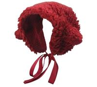 FACAILUO Diadema con orejas de oveja y orejas de cordero peludas para mujeres, influencers, populares, holgadas, cálidas y protectoras para los oídos
