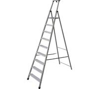Facal PS-9M Piu Su Maxi 110 - Escalera de aluminio (9 peldaños, incluye plataforma)