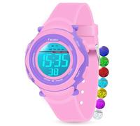 Facasu Reloj Digital Infantil para niñas y niños,Impermeable,Multicolor,Deportivo, fácil de Leer,Ajuste de la Hora con Alarma