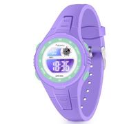 Facasu Reloj Digital Infantil para niñas y niños, Impermeable, Multicolor, Deportivo, fácil de Leer, Ajuste de la Hora con Alarma(Morado)