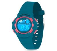 Facasu Reloj Digital Niños Niñas,Luz Colorida,Resistente al Agua hasta 50m Deportivo para Exteriores,con cronómetro,Alarma y Funciones de 12/24 h.Regalo para niños de 4 a 15 años (Azul Marino-N)