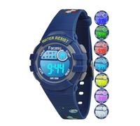 Facasu Reloj Digital para Niños y Niñas, Infantil Resistente al Agua, Colorido Luces Deportes Aire Libre, con Cronómetro y Alarma, Regalo