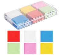 Faccito 12 Borradores Amasados de Dibujo 4 x 3,5 cm Borradores Amasables de Boceto con Estuche Transparente Goma de Borrar de Amasar de Dibujo de Masilla Suave para Artistas Pintura (Mixto)