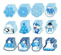 Faccito 72 blocs de notas de invierno para fiestas de invierno, mini cuaderno de Navidad, blocs de notas de Navidad, diarios de bolsillo para Navidad, baby shower, fiesta de cumpleaños, suministros