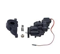 FACCNOY Caja de cambios de doble velocidad con engranajes internos servo y transmisión para piezas de actualización 1/10 RC Crawler TRX4 TRX6