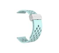 FACDEM Correa magnética de silicona de 22mm, 20mm, 18mm para Huawei GT5 GT5 Pro GT4 GT3 46mm, banda deportiva transpirable para Huawei Watch GT5 GT4 41mm(Emerald Green-S,18mm)