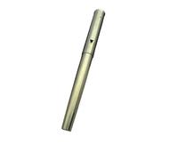 FACDEM Pluma estilográfica colorida de aleación de titanio NO.6 EF/F, punta suave, regalo de escritura para estudiantes de negocios con bolígrafo convertidor (G, cuchillo largo de 0,8 a 1,2 mm)