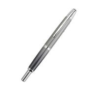 FACDEM Pluma estilográfica de metal azul perla con diseño de pluma estilográfica, punta EF F, suministros escolares, regalos (14, EF (0.4 mm)