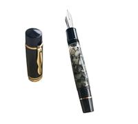 FACDEM Pluma estilográfica de pistón grande naranja n.º 6/8 EF/F/M, punta de goma dura, estructura de cobre, bolígrafos de regalo (04, cuchillo largo de 1,2 a 1,7 mm)