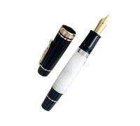 FACDEM Pluma estilográfica de pistón grande naranja n.º 6/8 EF/F/M, punta de goma dura, estructura de cobre, tinta de escritura, bolígrafos de regalo (01, cuchillo largo de 0,8 a 1,15 mm)