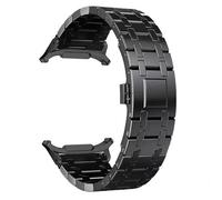 FACDEM Stainless Steel Watchbands For Samsung Galaxy Watch 7 Ultra 47mm No Gaps Bracelet Correa Watch 7 Ultra 47mm Wristband(Black)